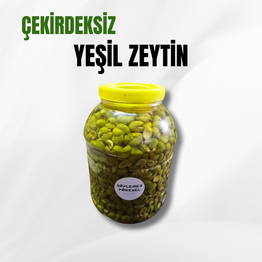 Çekirdeksiz Yeşil Zeytin