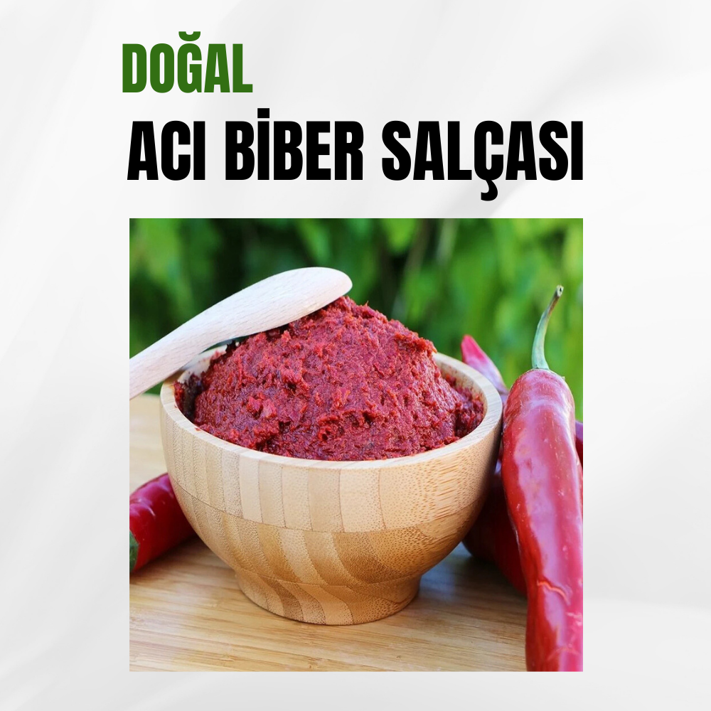 Doğal Ev Yapımı Acı Biber Salçası